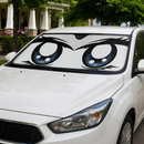 Cute Cartoon Eyes White Custom Car Windshield Sunshades