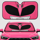 Mighty Morphin Pink Power Ranger Helmet Custom Car Windshield Sunshades