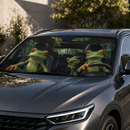 Fancy Frogs Custom Car Windshield Sunshades