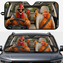 Driving Sunglasses Chickens Custom Car Windshield Sunshades