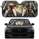 Miniature Pinscher Dog Custom Car Windshield Sunshades
