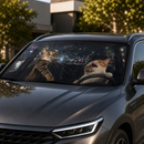 Cat Broke Glass Custom Car Windshield Sunshades