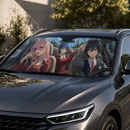 Darling In The Franxx Hiro Zero Two Ichigo Custom Car Windshield Sunshades