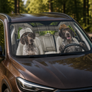 German Shorthaired Pointers Dog Custom Car Windshield Sunshades