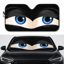 Funny Girly Black Eyes Custom Car Windshield Sunshades