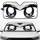 Cute Cartoon Eyes White Custom Car Windshield Sunshades