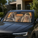 Weimaraner Dogs Custom Car Windshield Sunshades