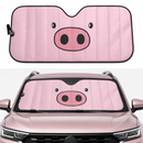 Pig Face Custom Car Windshield Sunshades Windshield Accessories Decor Gift