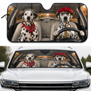 Dalmatian Dog Custom Car Windshield Sunshades