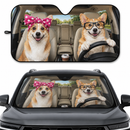 Corgi Driver Car Auto Sun Shade Gift Ideas 2021
