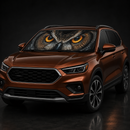 Owl Eyes Custom Car Windshield Sunshades