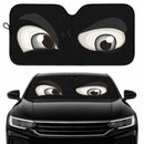 Black Challenging Cartoon Eyes Custom Car Windshield Sunshades