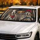 Dalmatian Dog Custom Car Windshield Sunshades