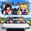 Funny Sailor Moon Tsukino And Hino Custom Car Windshield Sunshades