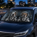 Bulldog Space Shuttle Car Auto Sun Shades Windshield Accessories Decor Gift