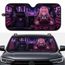Darling In The Franxx Zero Two Art Custom Car Windshield Sunshades