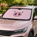 Pig Face Custom Car Windshield Sunshades Windshield Accessories Decor Gift