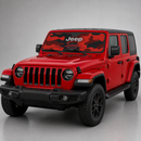 Jeep Camo Red Color Car Auto Sunshades