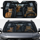 Rain Cat Family Custom Car Windshield Sunshades