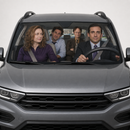 The Office Driving Funny Custom Car Windshield Sunshades