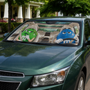 Funny M&M Chocolate Green Blue Driving Custom Car Windshield Sunshades