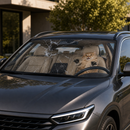Funny Cat Broke Glass Custom Car Windshield Sunshades