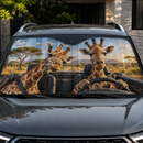 Giraffe Custom Car Windshield Sunshades
