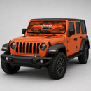 Jeep Camo Orange Color Custom Car Windshield Sunshades