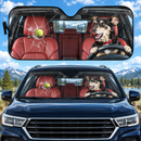 Funny Dog Driving Custom Car Windshield Sunshades