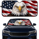 Cool Eagle American Flag Custom Car Windshield Sunshades