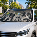 Border Collie Puppy Custom Car Windshield Sunshades