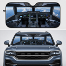 Flight Deck Airplane Cockpit Custom Car Windshield Sunshades