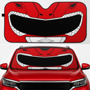 Mighty Morphin Red Power Ranger Helmet Custom Car Windshield Sunshades
