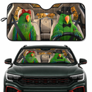 Green Eclectus Parrot Custom Car Windshield Sunshades