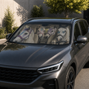 Driving Horse With Fly Cover Custom Car Windshield Sunshades