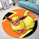 Flareon Eevee Evolution Round Rug