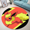 Flareon Eevee Evolution Round Rug