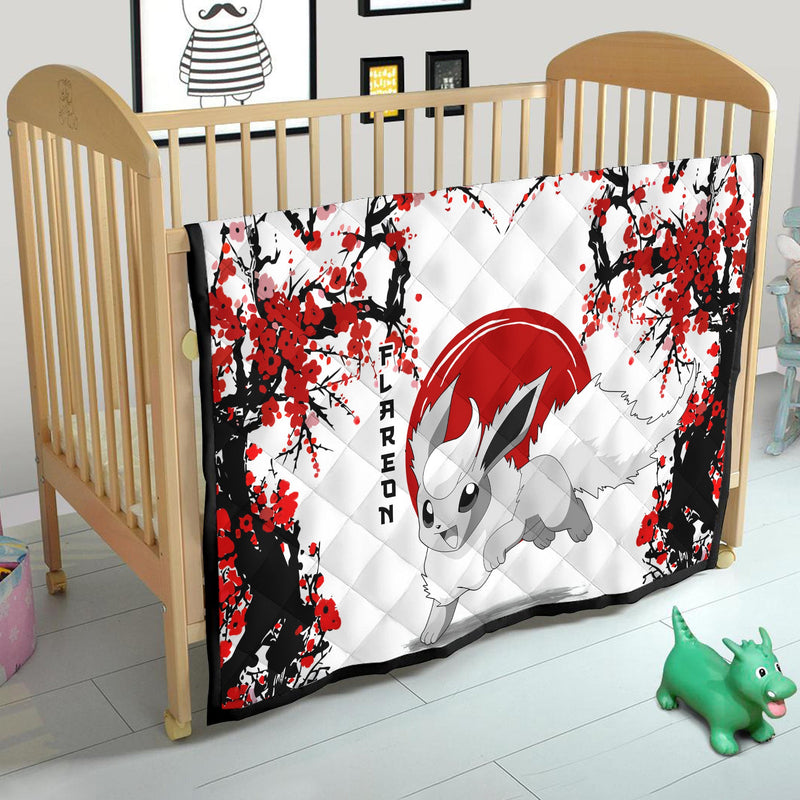 Flareon Pokemon Japan Style Quilt Blanket