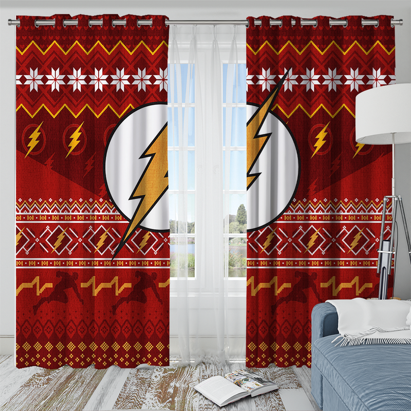 Flash Christmas Window Curtain