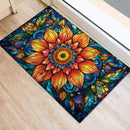 Flower Staned Glass Doormat Home Decor