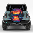 Northern Lights Forest Escape Jeep Car Spare Tire Cover