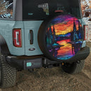 Northern Lights Forest Escape Jeep Car Spare Tire Cover