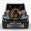 Mandala Meditating Fox Yoga Jeep Car Spare Tire Cover