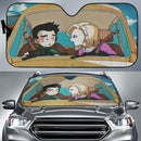 Dragon Ball Krillin And 18 Driving Car Auto Sunshades
