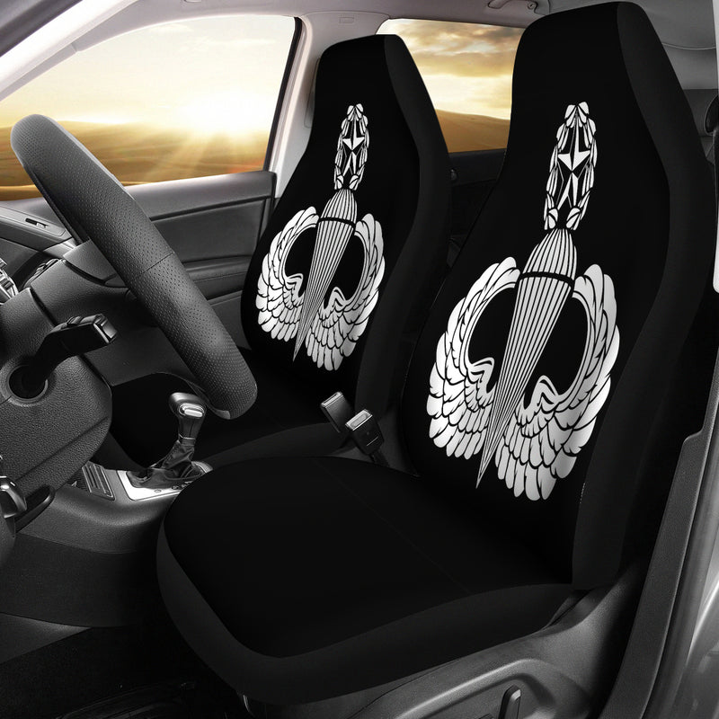Winged Diamond Logo Premium Custom Car Seat Covers Decor Protectors