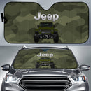 Jeep Camo Green Color Car Auto Sunshades