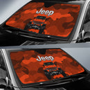 Jeep Camo Orange Color Car Auto Sunshades
