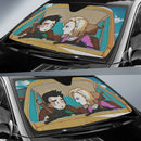 Dragon Ball Krillin And 18 Driving Car Auto Sunshades