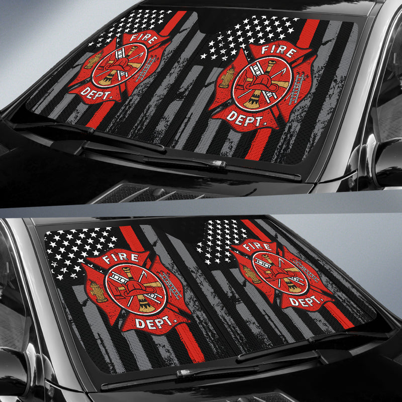 Fire Dept. Car Auto Sunshades