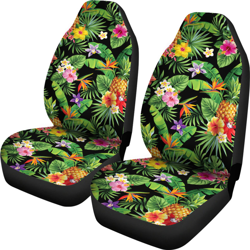Flower Pattern Art Premium Custom Car Seat Covers Decor Protectors